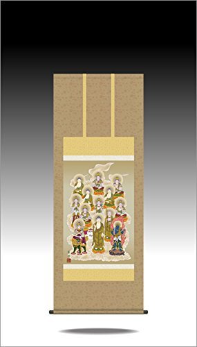 Amazon｜掛け軸-十三佛／鈴木 翠朋（尺五あんどん・仏画）E1-J535